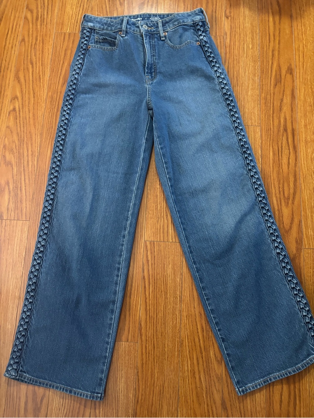 ‼️5/30/26 CLOSET CLOSING‼️OLD NAVY BRAIDED XTRAHIGH-RISE SKY-HI WIDE LEG
